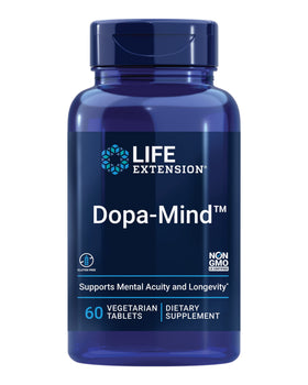 Dopa-Mind de Life Extension 60 comprimés - vue avant de l'emballage