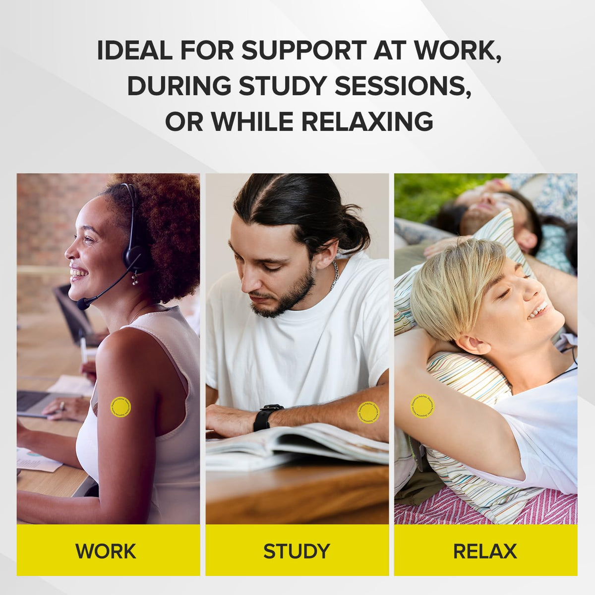 Dopamine Patches Extra Strength patch ultra-fin et respirant