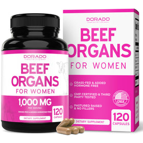 DORADO NUTRITION Compléments Alimentaires Organes Bovine 1000mg flacon avant