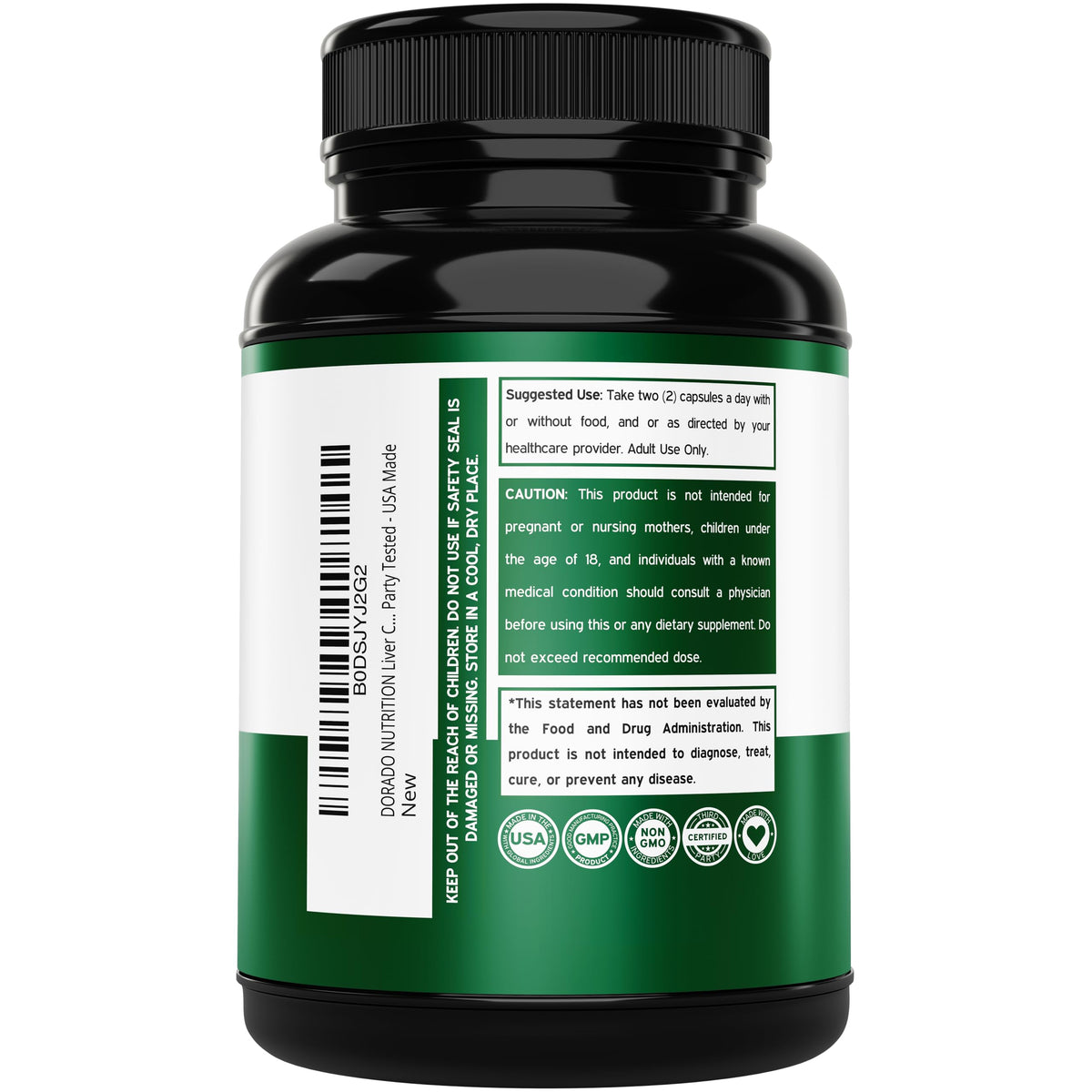 DORADO NUTRITION Détox du Foie capsules sur fond blanc
