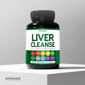 DORADO NUTRITION Détox du Foie capsules sur une table en bois