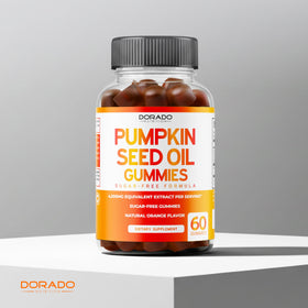 DORADO NUTRITION Gummies Huile de Graines de Citrouille 4000mg, goût orange
