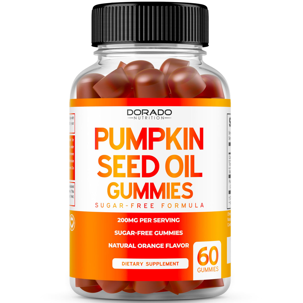 DORADO NUTRITION Gummies Huile de Graines de Citrouille 4000mg, vue de face