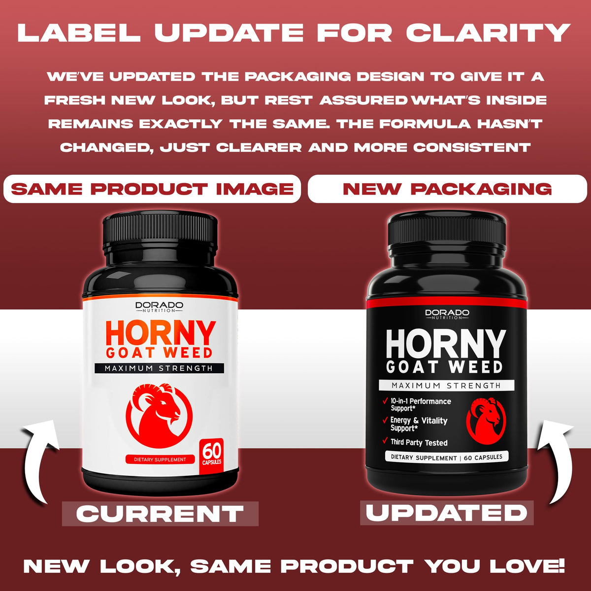 DORADO NUTRITION Horny Goat Weed 1590mg vue arrière