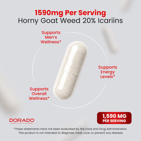 Dorado Nutrition Horny Goat Weed 60 capsules côté