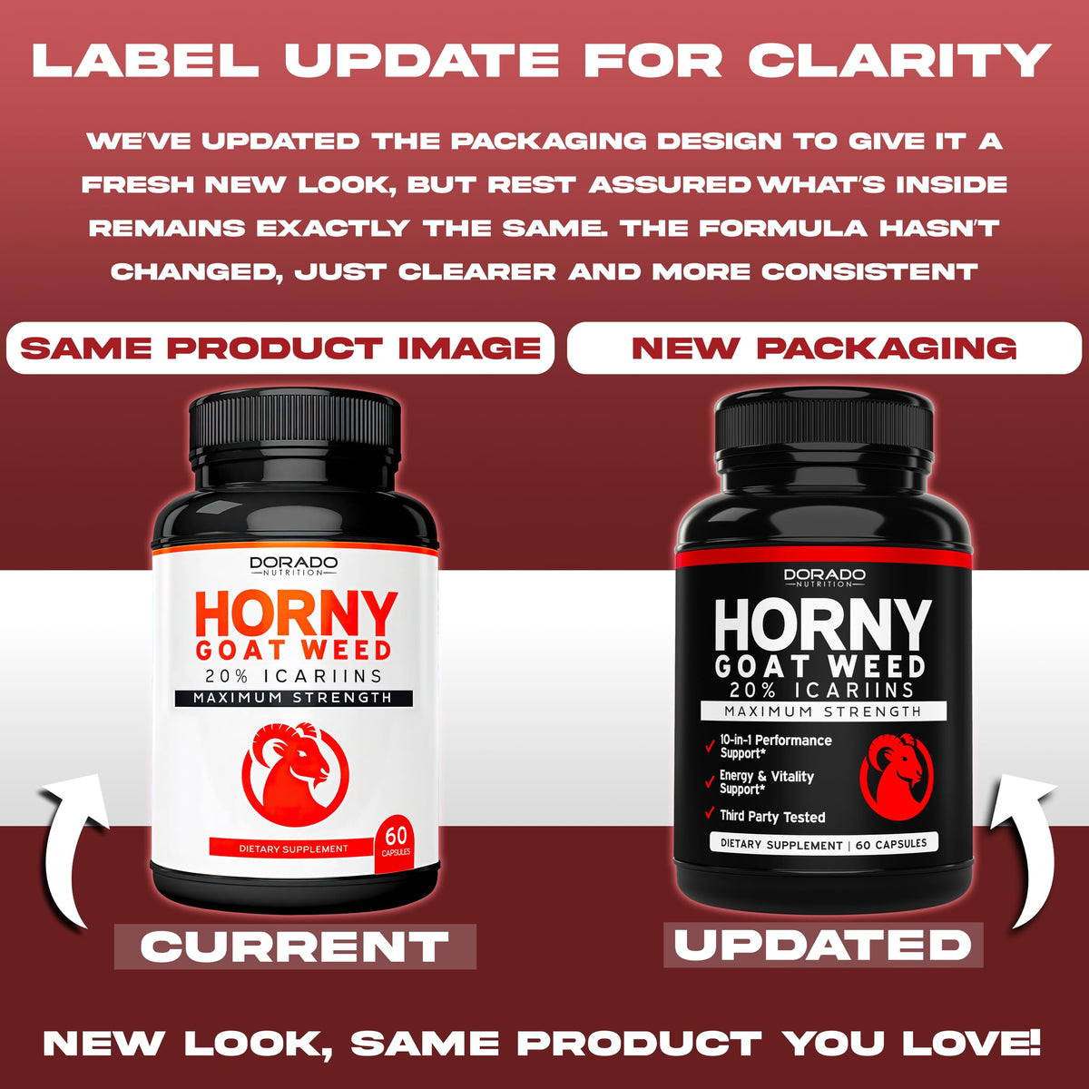 Dorado Nutrition Horny Goat Weed 60 capsules emballage