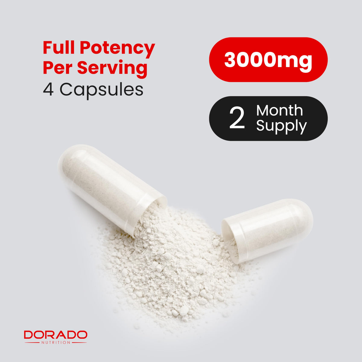 DORADO NUTRITION L-Arginine L-Citrulline 3000mg étiquette détaillée