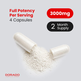 DORADO NUTRITION L-Arginine L-Citrulline 3000mg étiquette détaillée