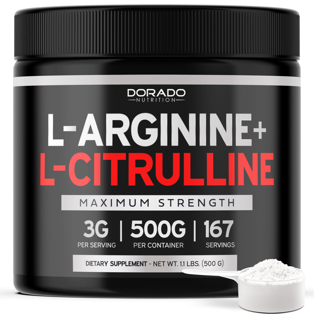 DORADO NUTRITION L-Arginine L-Citrulline 3g poudre en pot