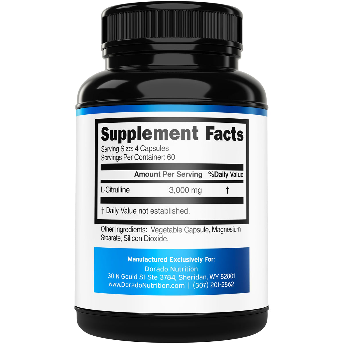DORADO NUTRITION L-Citrulline 3000mg capsules individuelles