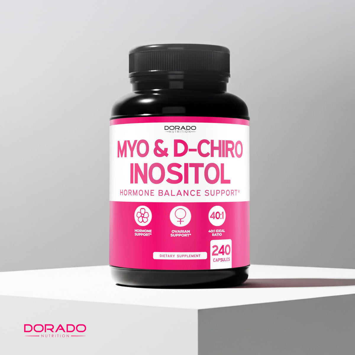 DORADO NUTRITION Myo-Inositol capsules avec verre d'eau