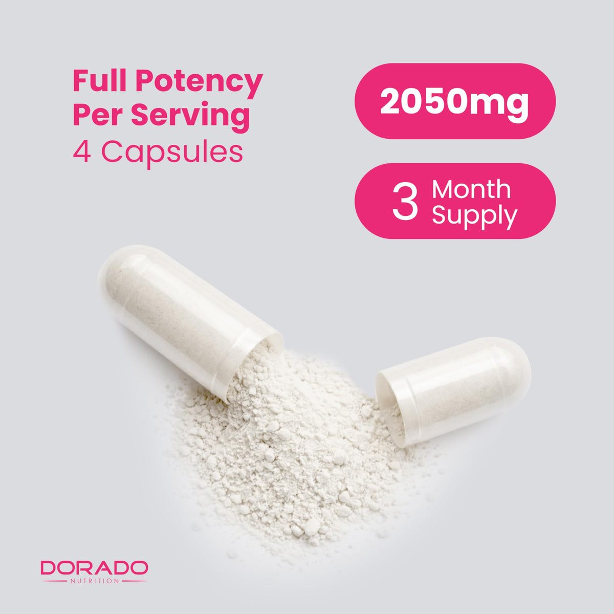 DORADO NUTRITION Myo-Inositol & D-Chiro Inositol capsules avec un carnet et un stylo
