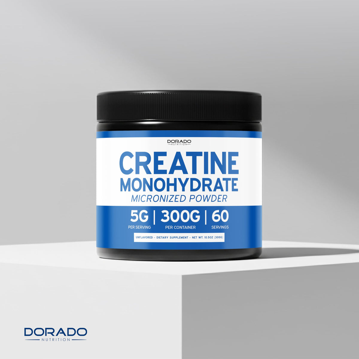 DORADO NUTRITION Poudre de Créatine Monohydrate 5000mg dans un shaker