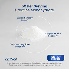 DORADO NUTRITION Poudre de Créatine Monohydrate 5000mg en poudre