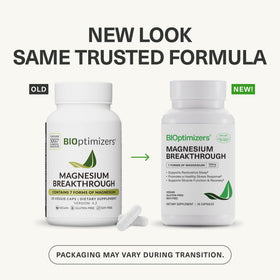 Dos de l'emballage BIOptimizers Magnésium