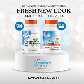 Dos de l'emballage de Doctor's BEST Vegan Glucosamine Chondroitin