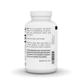 Dos de l'emballage de Source Naturals Inositol Pur 272g