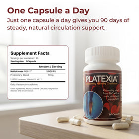 Dos de l'emballage de Vision Nutraceuticals Nattokinase NSP-2
