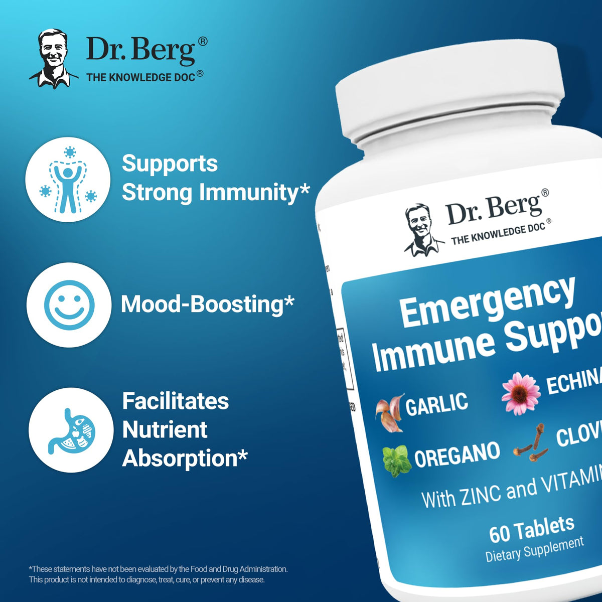 Dos de la boîte de Dr. Berg Nutritionals Complément Alimentaire