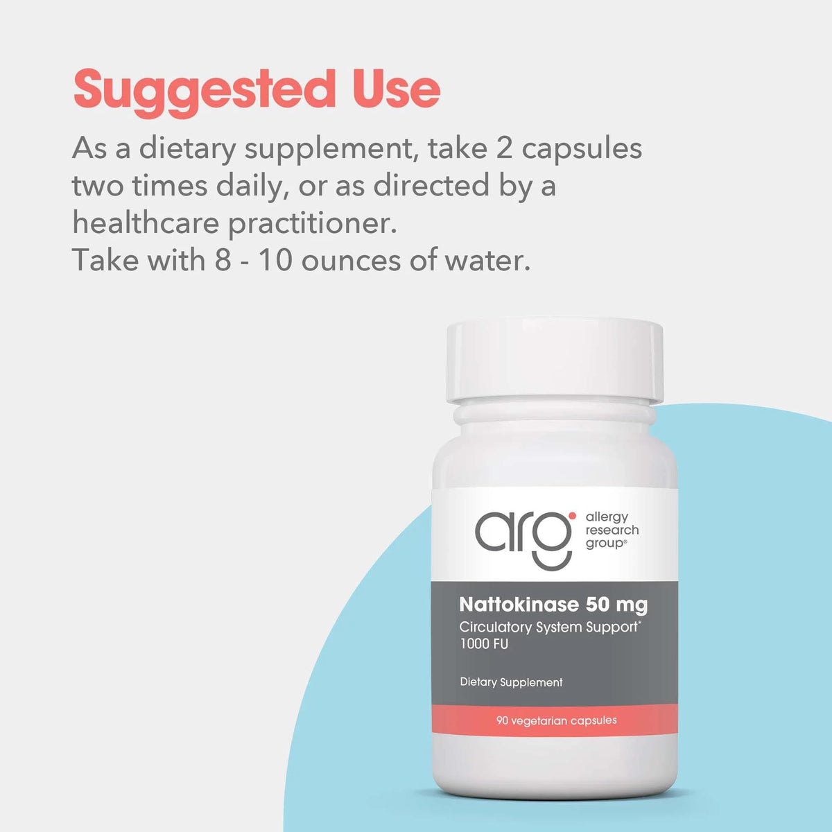 Dos de la boîte de Nattokinase 50 mg Allergy Research Group