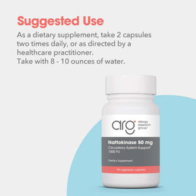 Dos de la boîte de Nattokinase 50 mg Allergy Research Group
