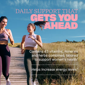 Dos de la boîte de Swisse Multivitamines pour Femmes