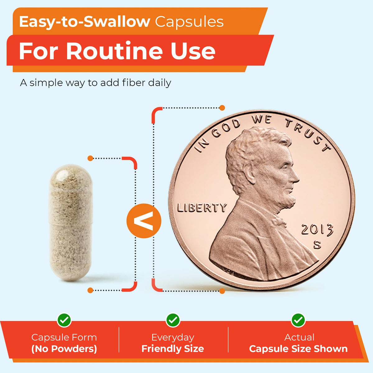 Dos de la bouteille de capsules de psyllium TIME-CAP LABS