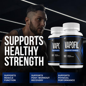 Dos du flacon de capsules Vapofil Indelo avec informations