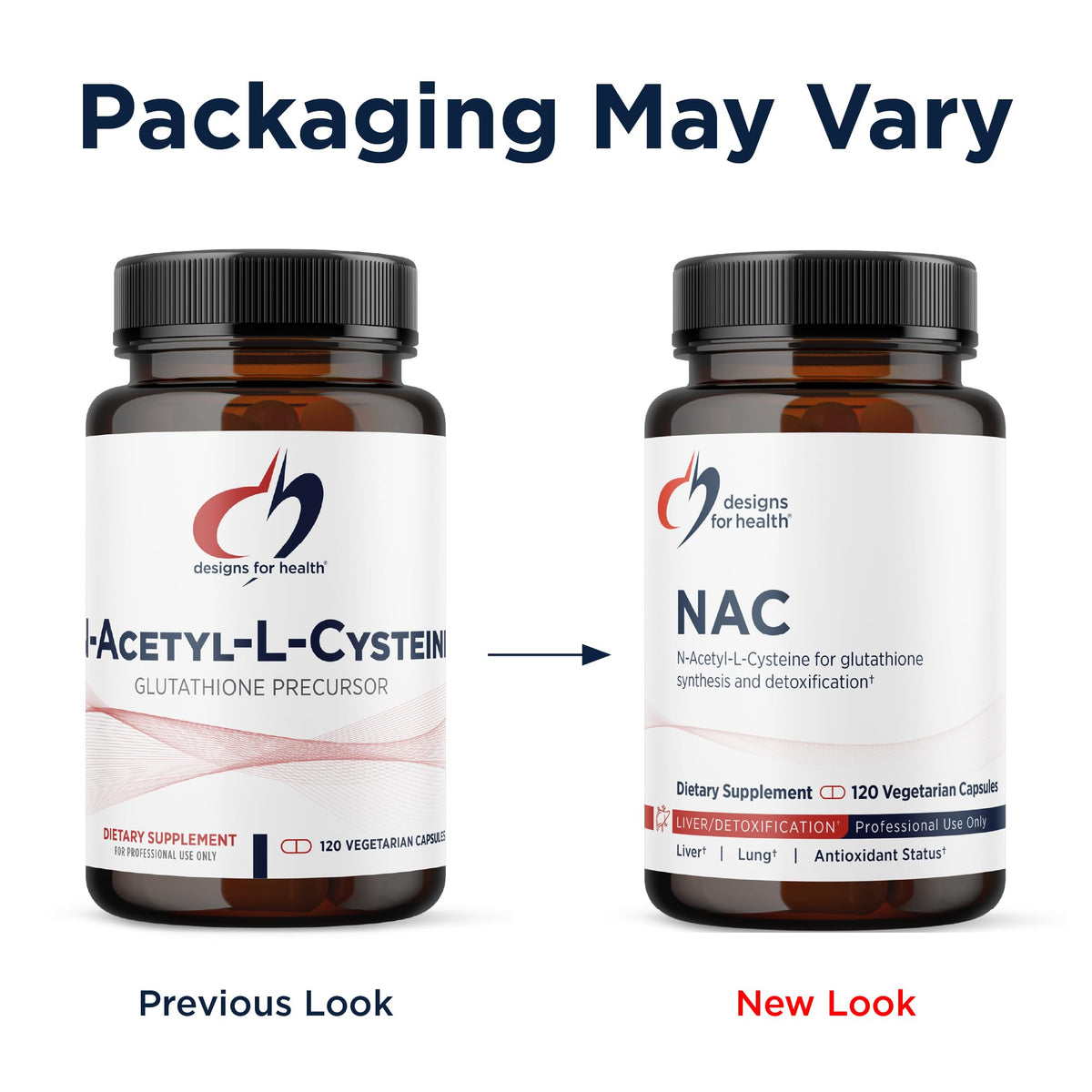 Dos du flacon de Designs for Health NAC 900mg