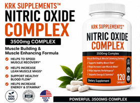 Dos du flacon de KRK SUPPLEMENTS avec informations nutritionnelles