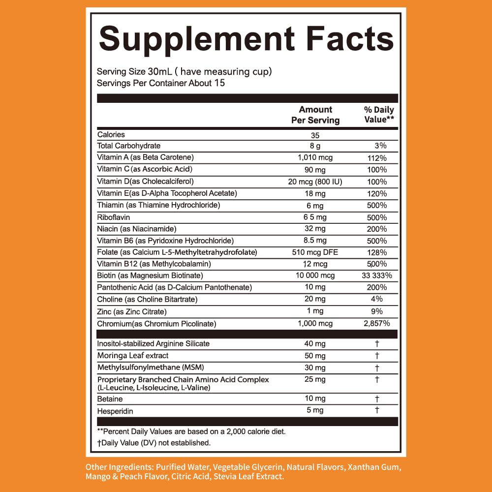 Dos du flacon Rootfibo montrant les ingrédients et informations nutritionnelles