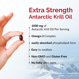 Dosage d'huile de krill JulyDeer 1000 mg par portion