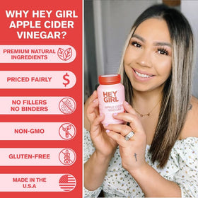 Dosage de 120 capsules de vinaigre de cidre de pomme dans un flacon