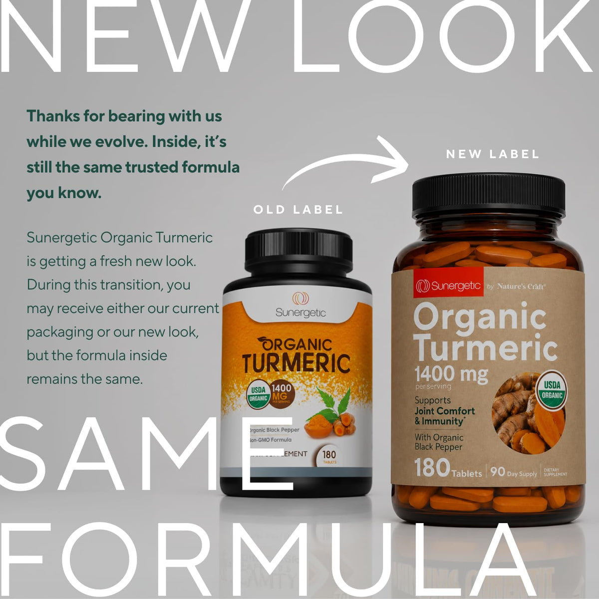 Dosage de 1400mg de curcuma bio par portion avec poivre noir