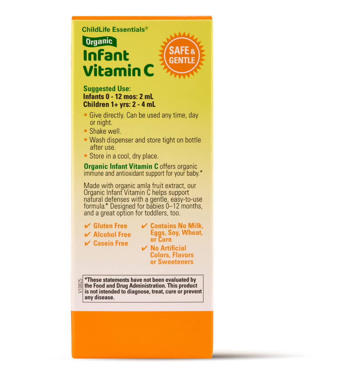 Dosage de 2 mL de Gouttes de Vitamine C Bio CHILDLIFE ESSENTIALS