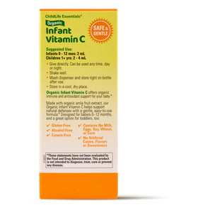Dosage de 2 mL de Gouttes de Vitamine C Bio CHILDLIFE ESSENTIALS