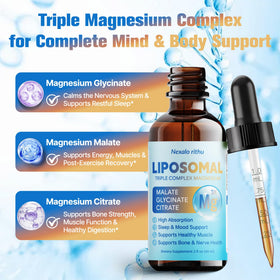 Dosage de 2 mL de magnésium liposomal Nexalo rithu dans une cuillère