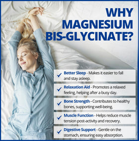 Dosage de 200mg par capsule de CanPrev Magnésium Glycinate