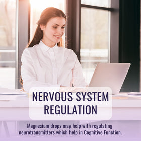 Dosage de 2ml de gouttes de magnésium glycinate dans une cuillère