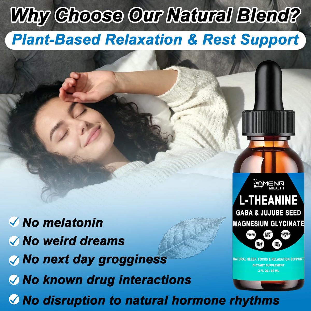 Dosage de 2ml de L-Theanine 200mg dans une cuillère