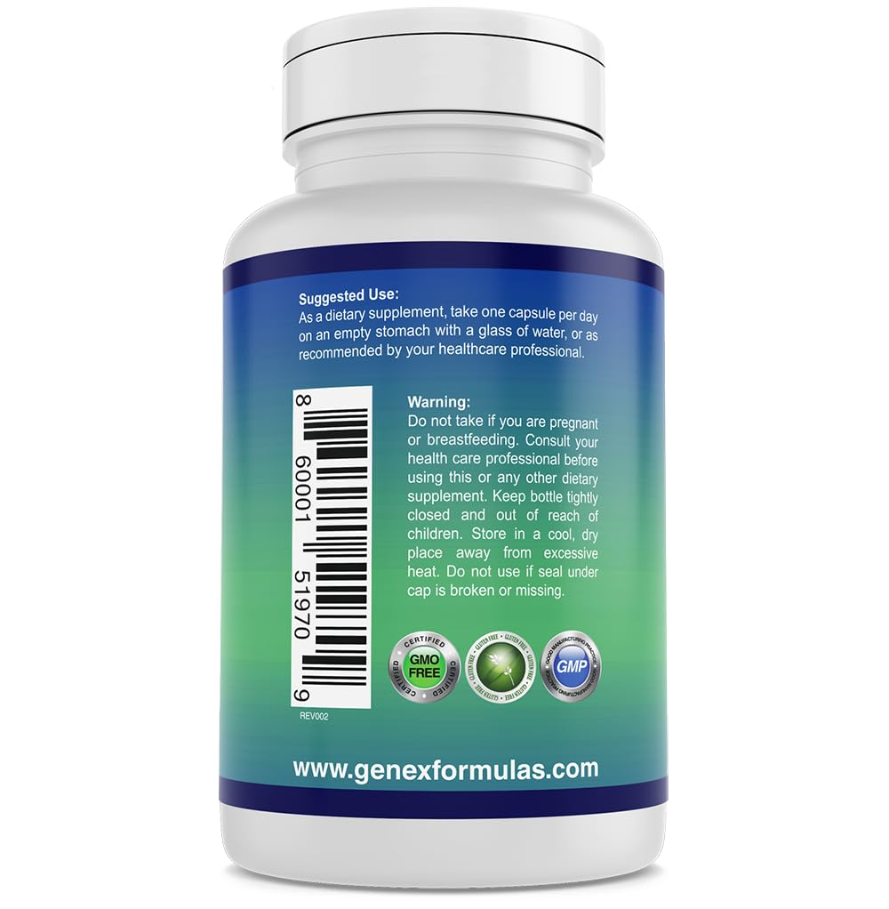 Dosage de 500mg de Nicotinamide dans une capsule Genex Formulas