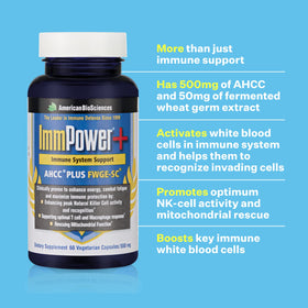 Dosage de 550mg par capsule American BioSciences ImmPower Plus