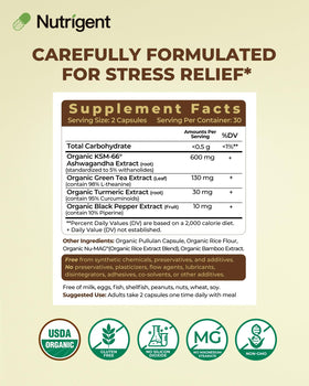 Dosage de 600mg par portion des capsules Nutrigent
