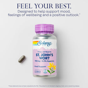 Dosage de 900 mg par comprimé de SOLARAY Extrait de Millepertuis