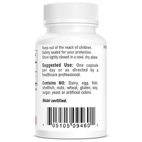 Dosage de Bio-Tech Pharmacal Vitamine D 5000 IU, 100 capsules sur fond blanc