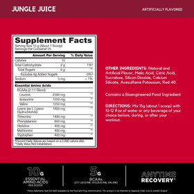 Dosage de BSN Amino X EAAs dans un verre d'eau