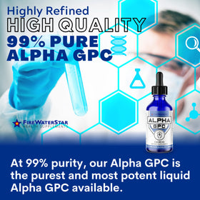 Dosage de FIREWATERSTAR Alpha GPC 300 mg sur une cuillère