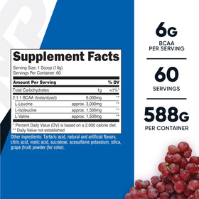 Dosage de la poudre BCAA Nutricost dans une cuillère