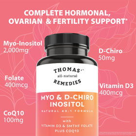 Dosage de Myo Inositol 2000mg et D-Chiro Inositol 50mg par portion