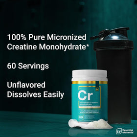 Dosage de poudre de créatine monohydrate micronisée dans une cuillère